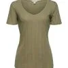 Edc By Esprit Ajour-T-Shirt Light Khaki