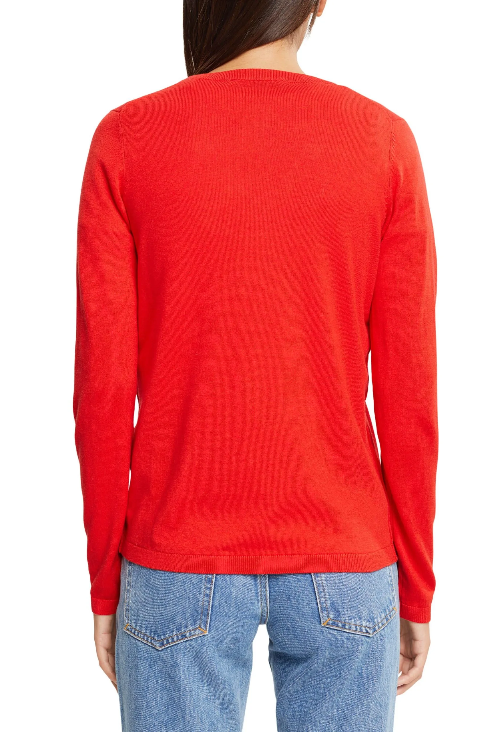 Edc By Esprit Basic V-Neck-Pullover Red – Bild 3