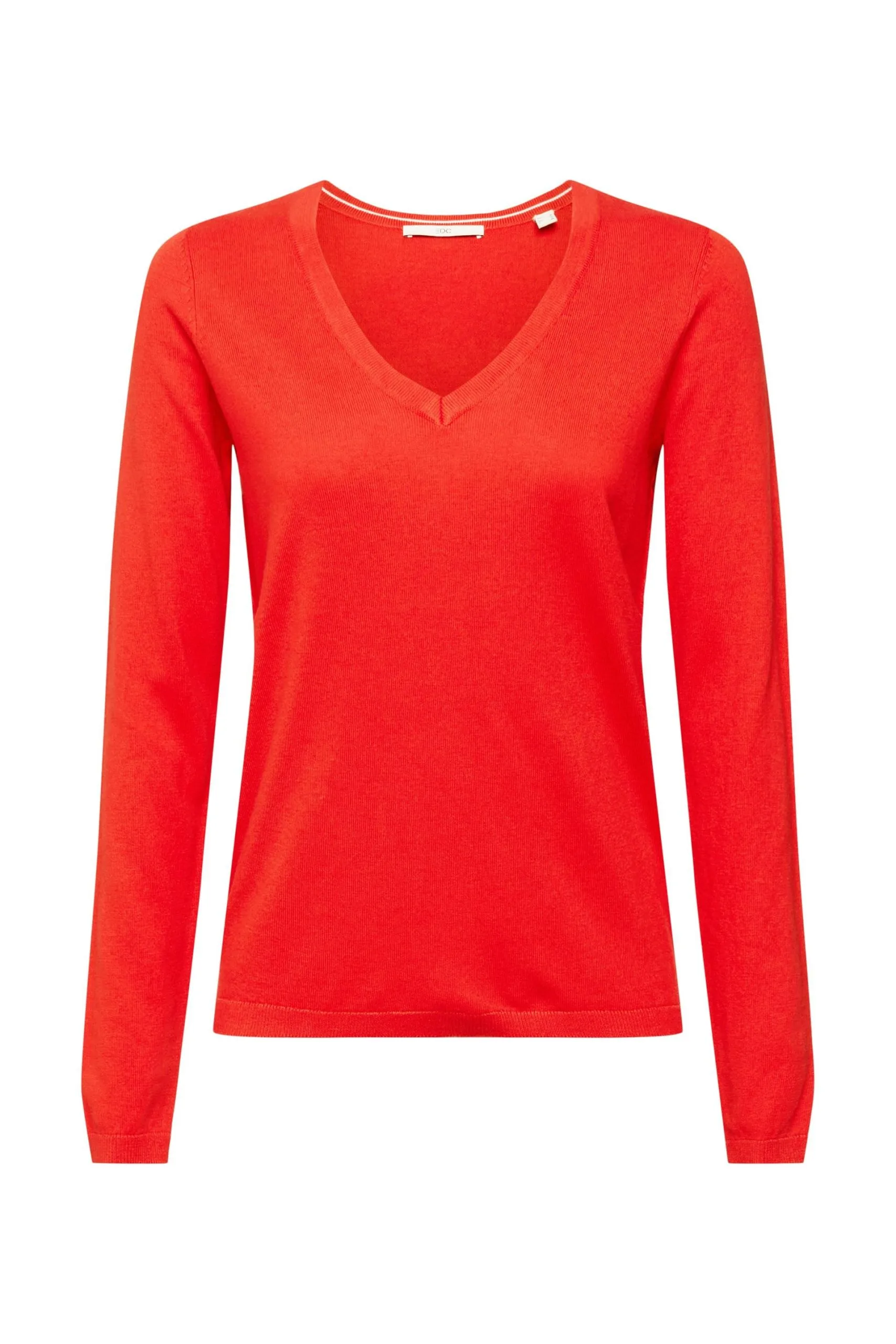 Edc By Esprit Basic V-Neck-Pullover Red