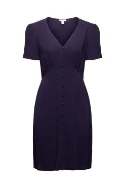 Edc By Esprit Blusenkleid Mit Print Navy