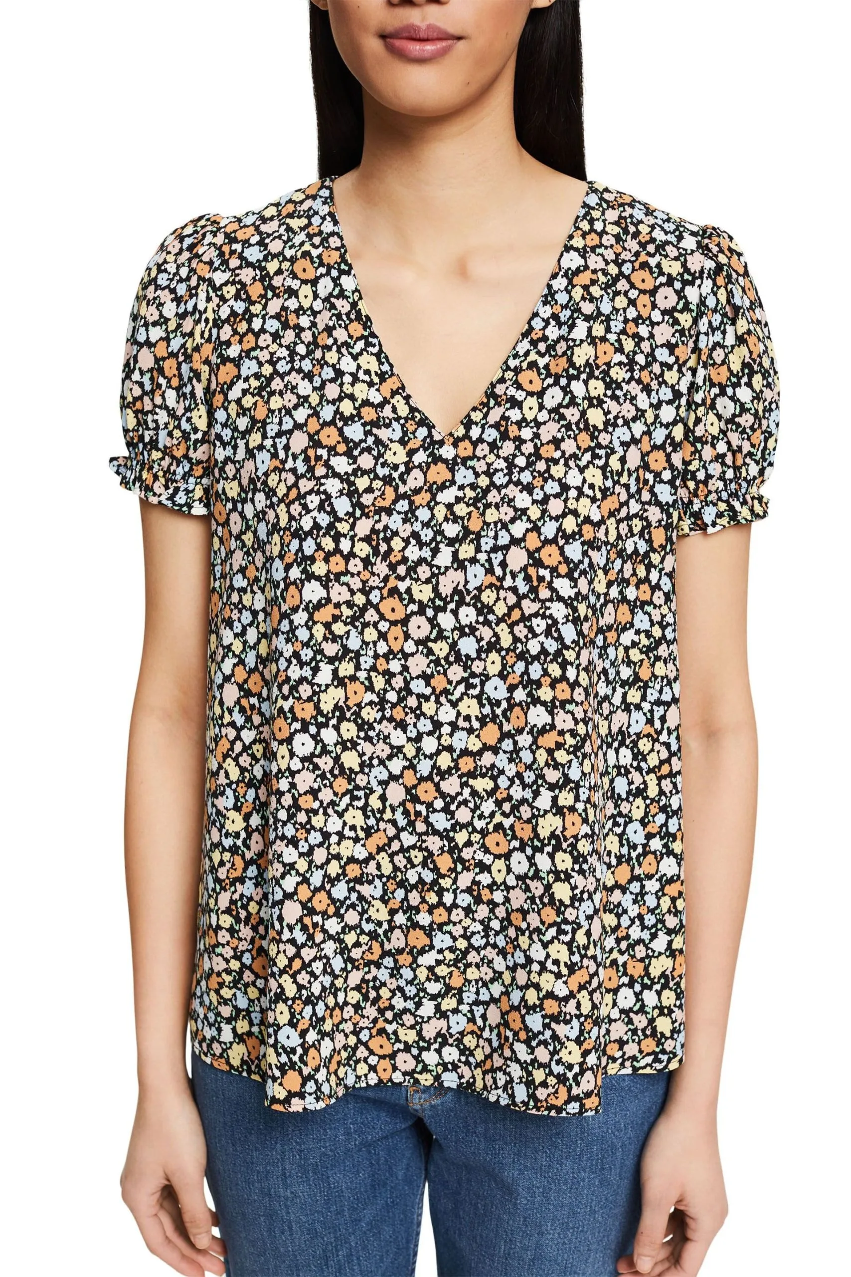 Edc By Esprit Blusentop Black 4 – Bild 2