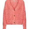 Edc By Esprit Cardigan Mit V-Ausschnitt Red