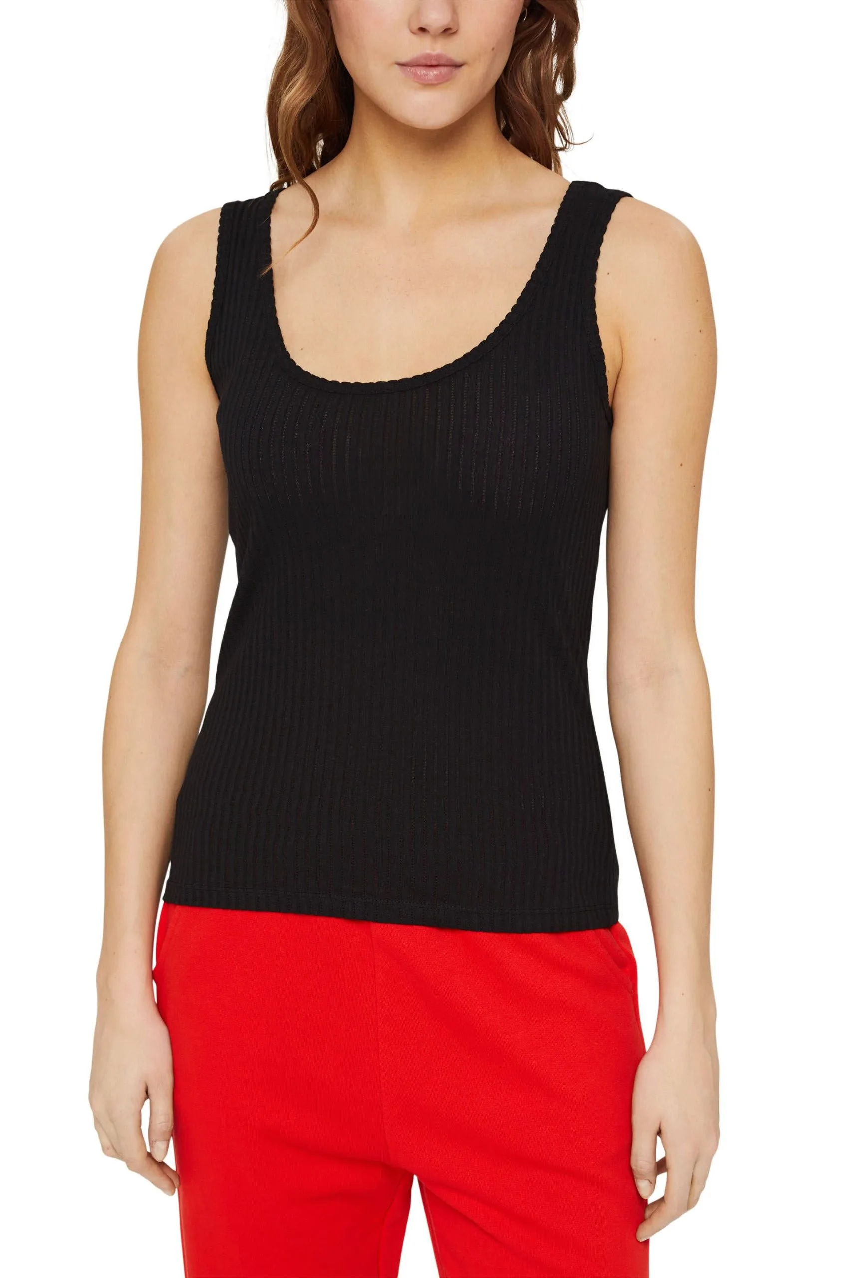 Edc By Esprit Geripptes Tanktop Black – Bild 2