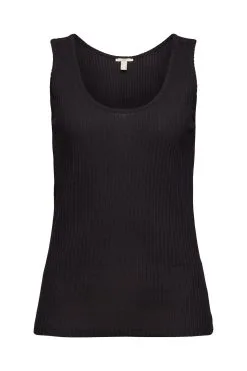 Edc By Esprit Geripptes Tanktop Black