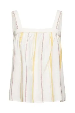Edc By Esprit Gestreiftes Top Off White 2