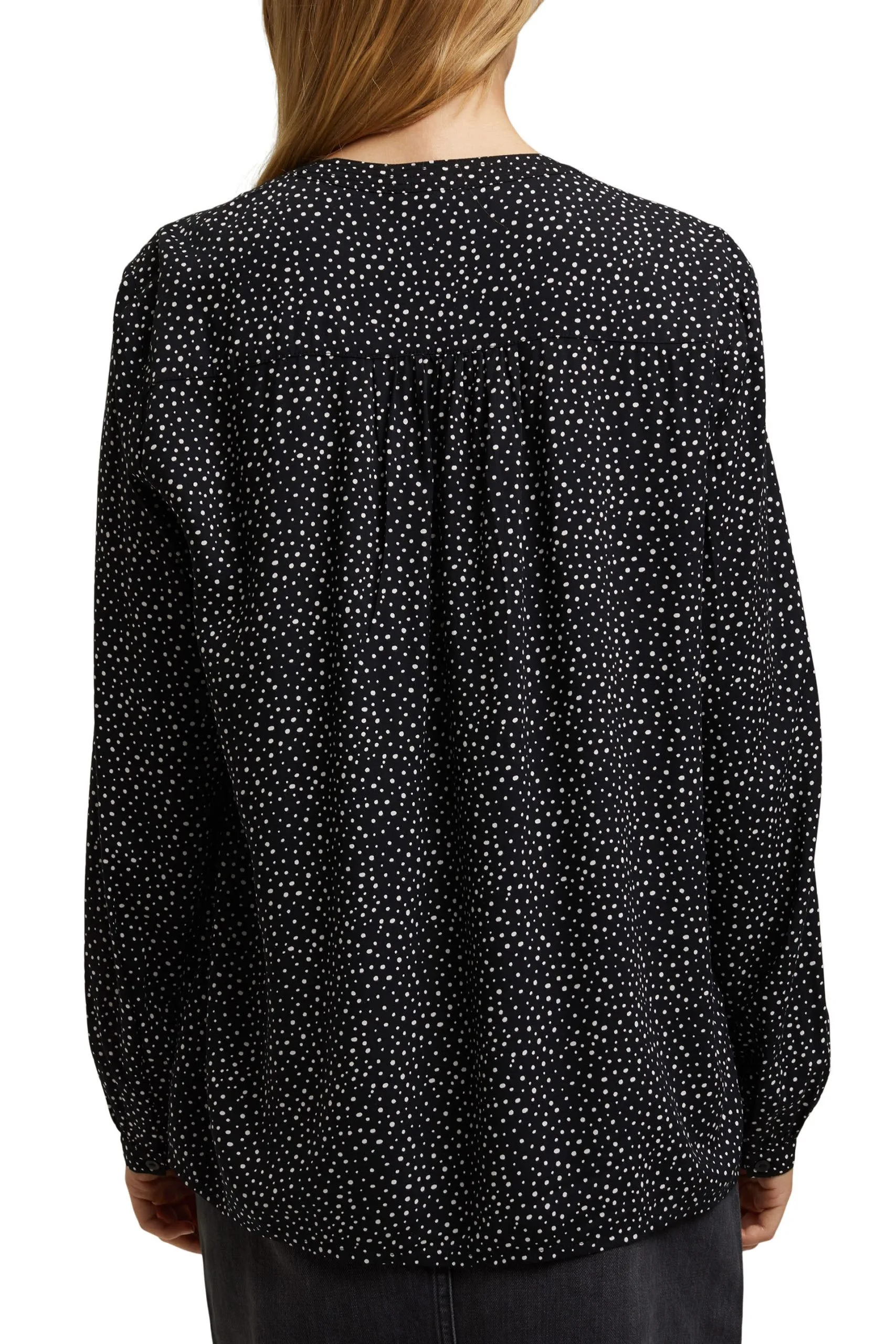 Edc By Esprit HenleyBluse Mit Print Black 4 – Bild 2