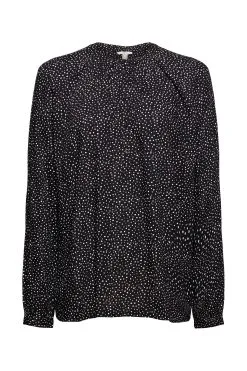 Edc By Esprit HenleyBluse Mit Print Black 4