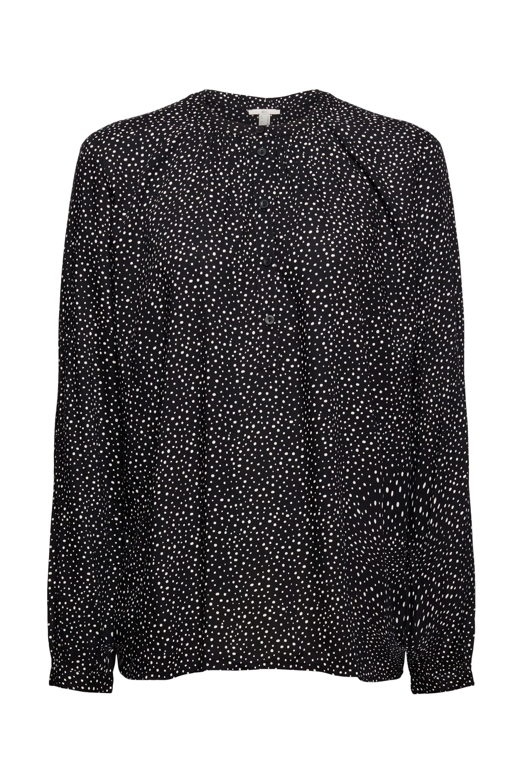 Edc By Esprit HenleyBluse Mit Print Black 4