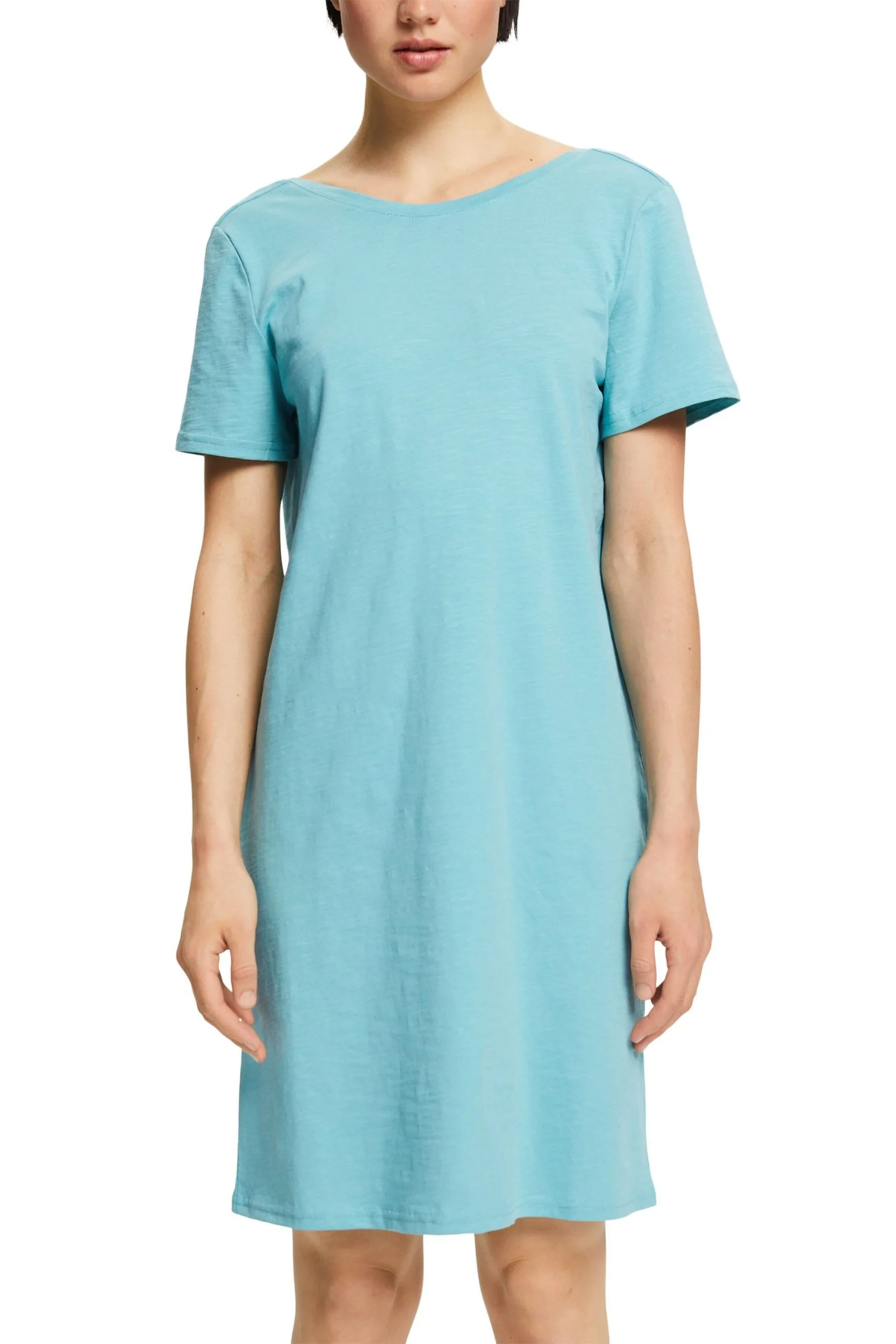 Edc By Esprit Jersey-Kleid Mit Rückenausschnitt Aqua Green – Bild 2