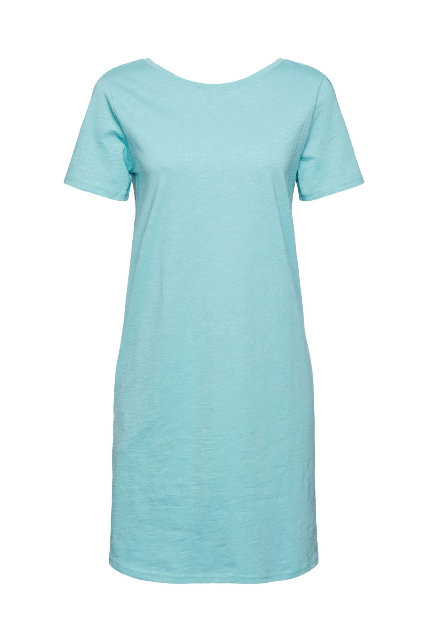 Edc By Esprit Jersey-Kleid Mit Rückenausschnitt Aqua Green