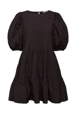 Edc By Esprit Kleid Mit Puffärmeln Black