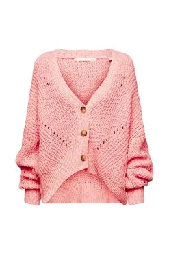 Edc By Esprit Locker Gestrickter Cardigan Pink