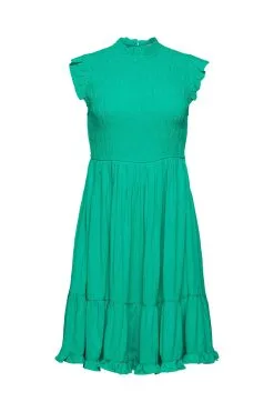 Edc By Esprit Minikleid Mit Volantsaum Green