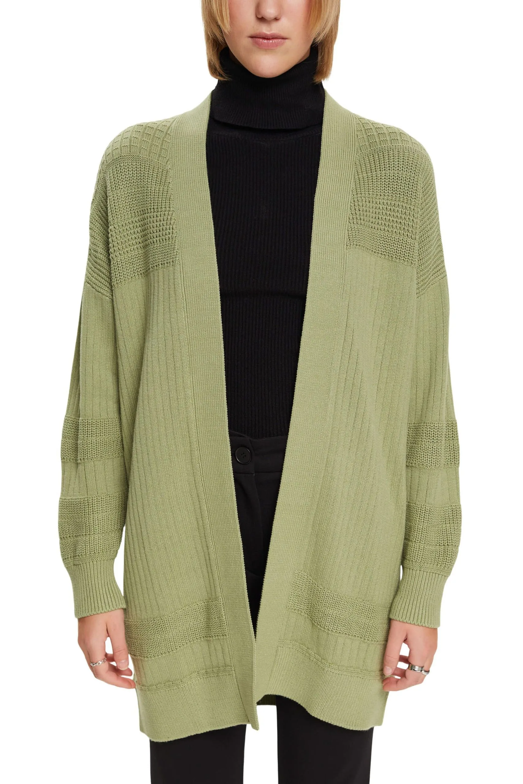 Edc By Esprit Offener Cardigan Light Khaki – Bild 2