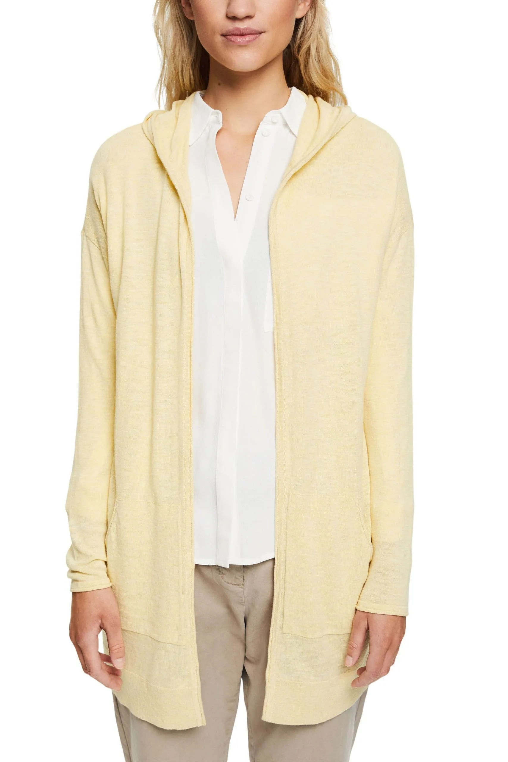 Edc By Esprit Offener Cardigan Pastel Yellow – Bild 2