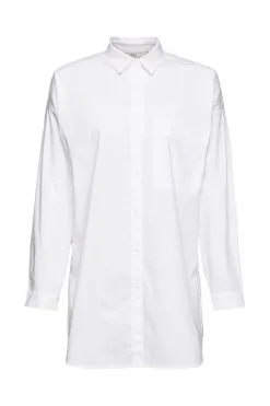 Edc By Esprit Oversize-Hemdbluse White