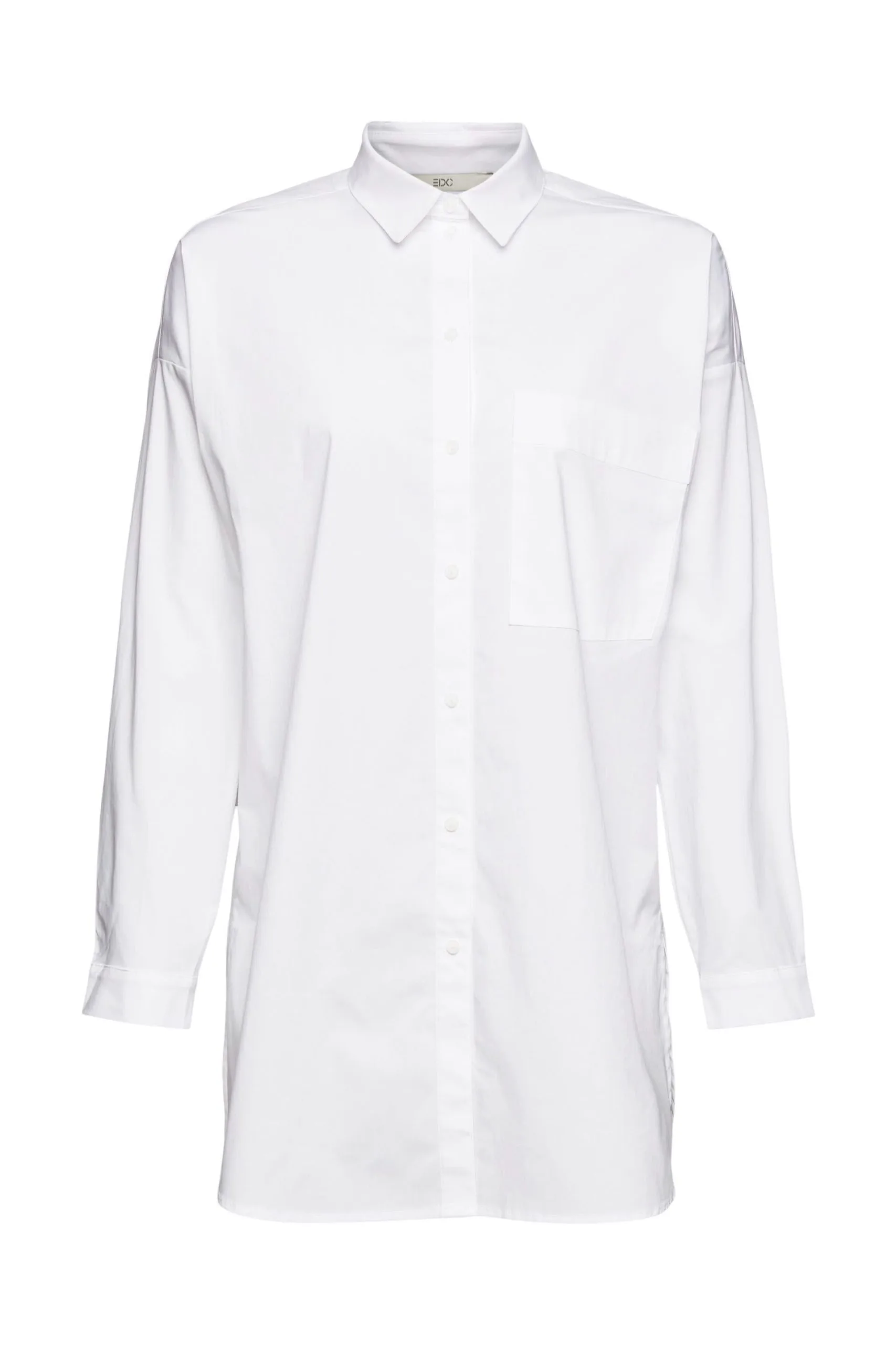 Edc By Esprit Oversize-Hemdbluse White