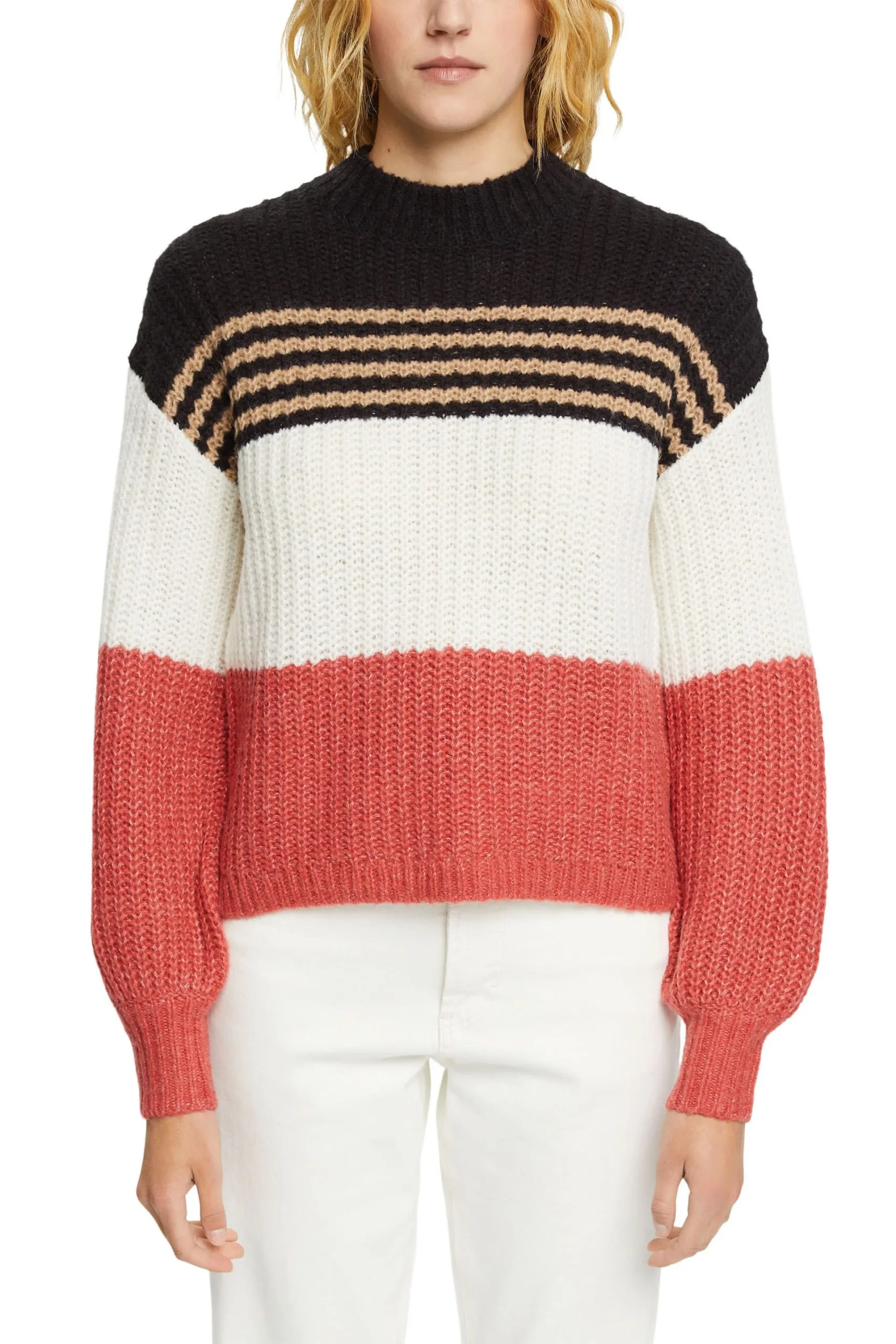 Edc By Esprit Pullover Aus Grobstrick Coral – Bild 2