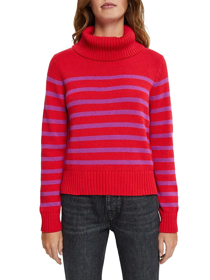 Edc By Esprit Pullover In Rot/ Lila