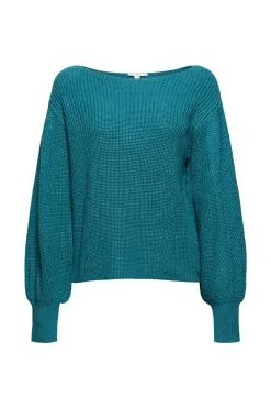 Edc By Esprit Pullover Mit Ballonärmeln Emerald Green 5
