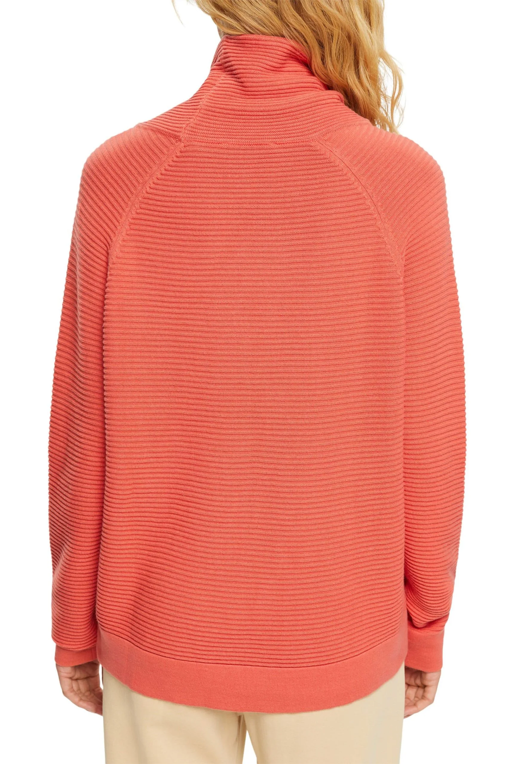 Edc By Esprit Pullover Mit Trichterausschnitt Coral – Bild 3