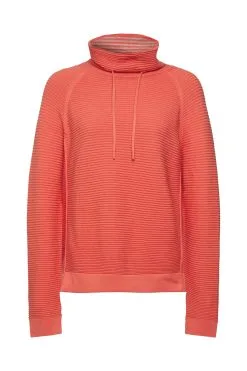 Edc By Esprit Pullover Mit Trichterausschnitt Coral