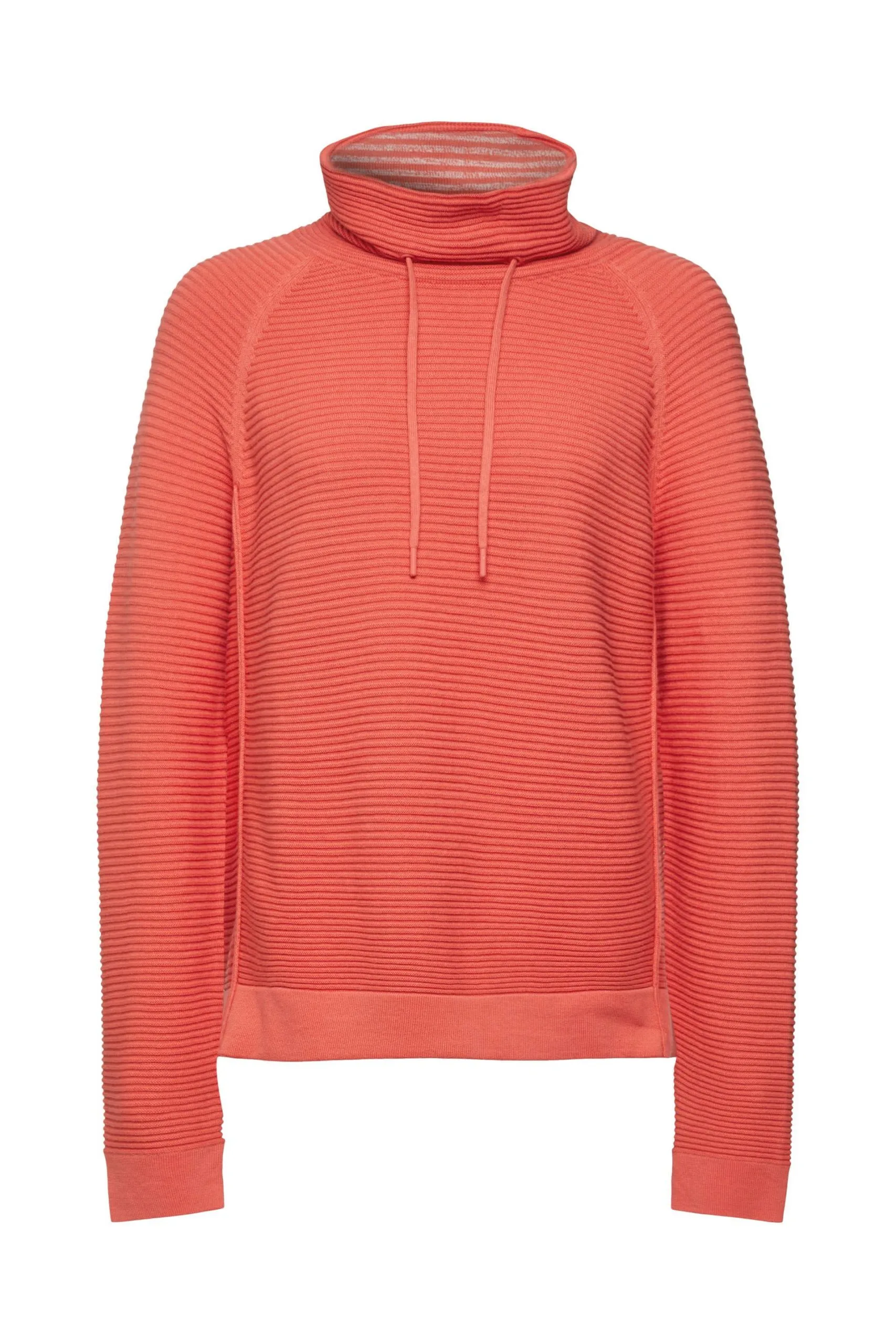 Edc By Esprit Pullover Mit Trichterausschnitt Coral