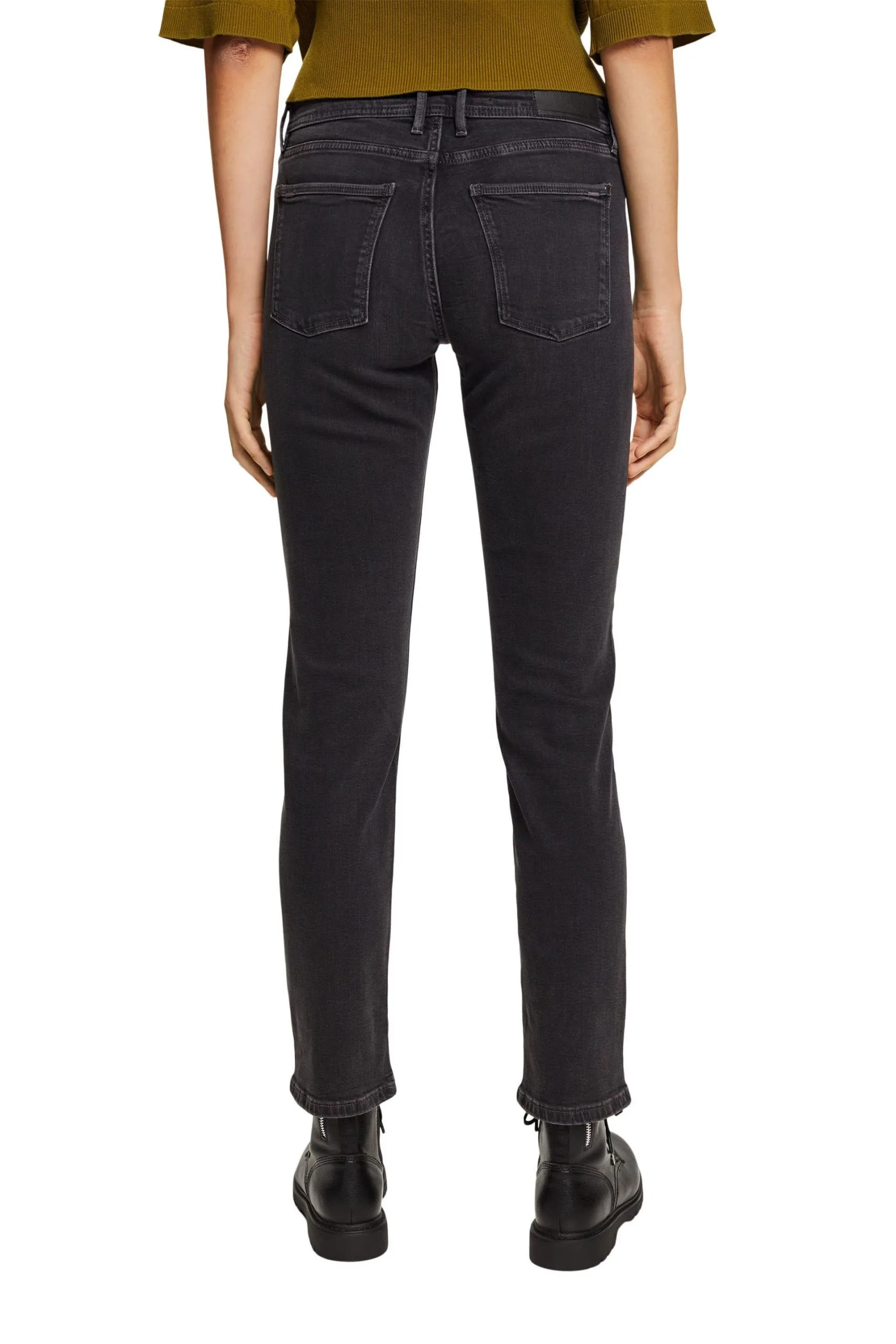 Edc By Esprit Straight Leg Jeans Black Dark Washed – Bild 3