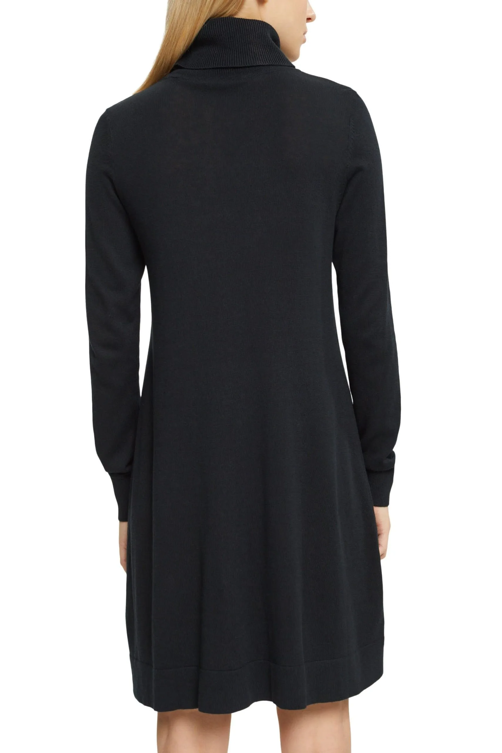 Edc By Esprit Strickkleid Mit Rollkragen Black – Bild 3