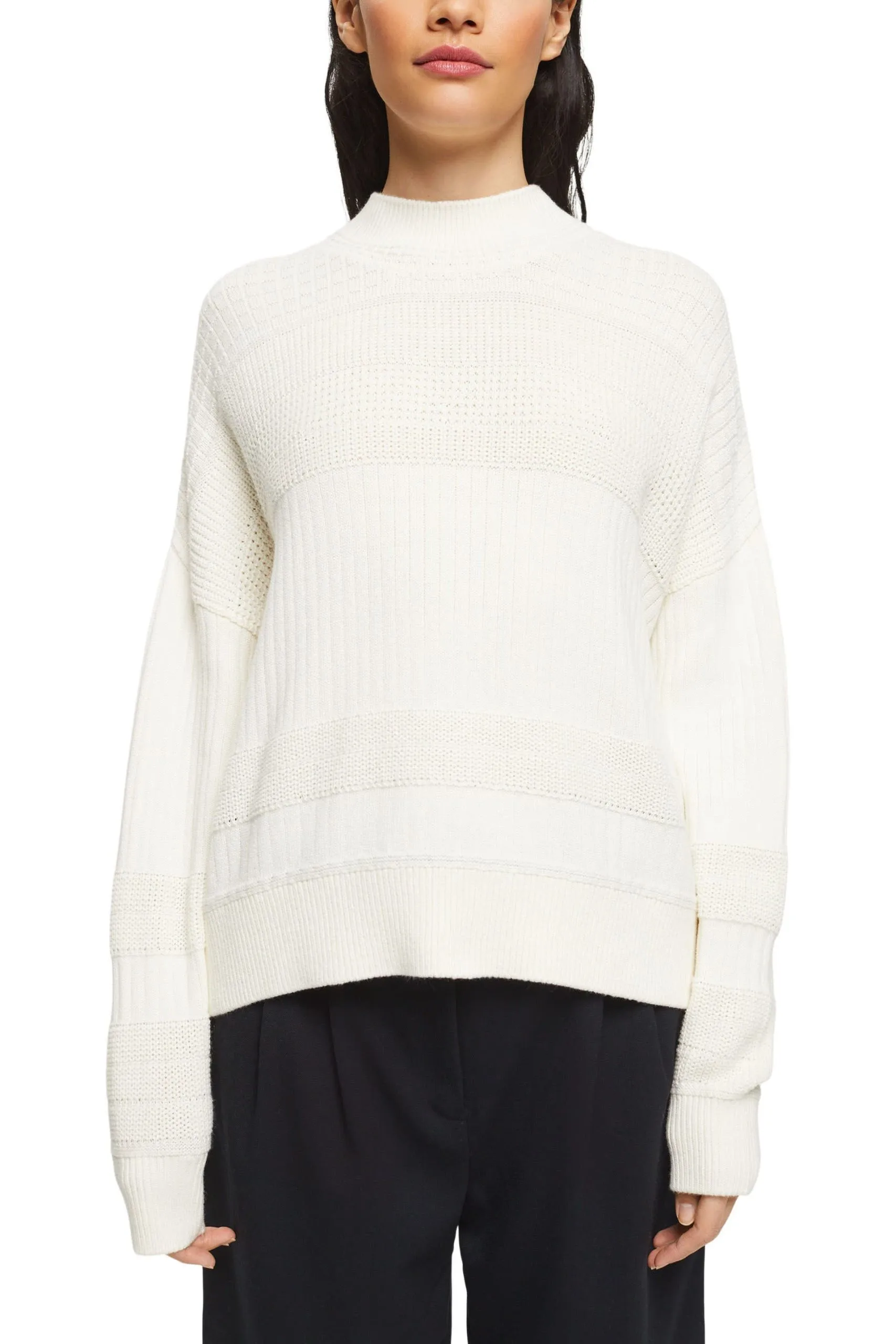 Edc By Esprit Strickpullover Off White – Bild 2