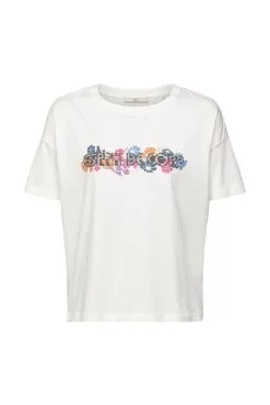 Edc By Esprit T-Shirt Mit Print Off White