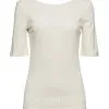 Edc By Esprit T-Shirt Mit Rückenausschnitt Off White