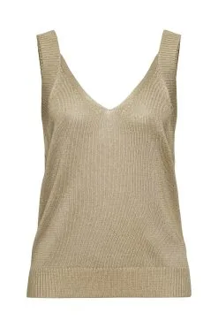 ESPRIT Ärmelloser Pullover Pale Khaki
