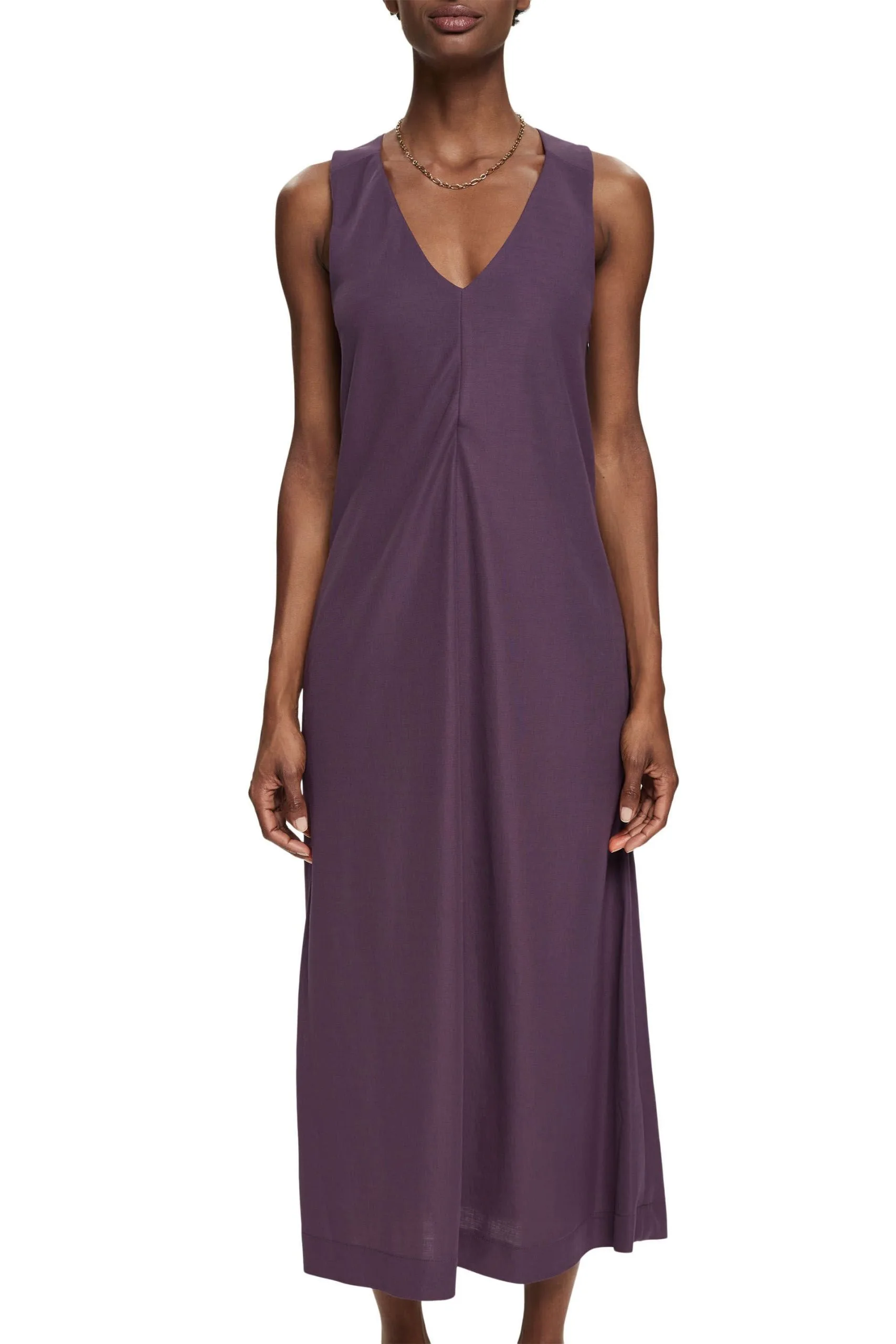 ESPRIT Ärmelloses Midikleid Dark Purple – Bild 2