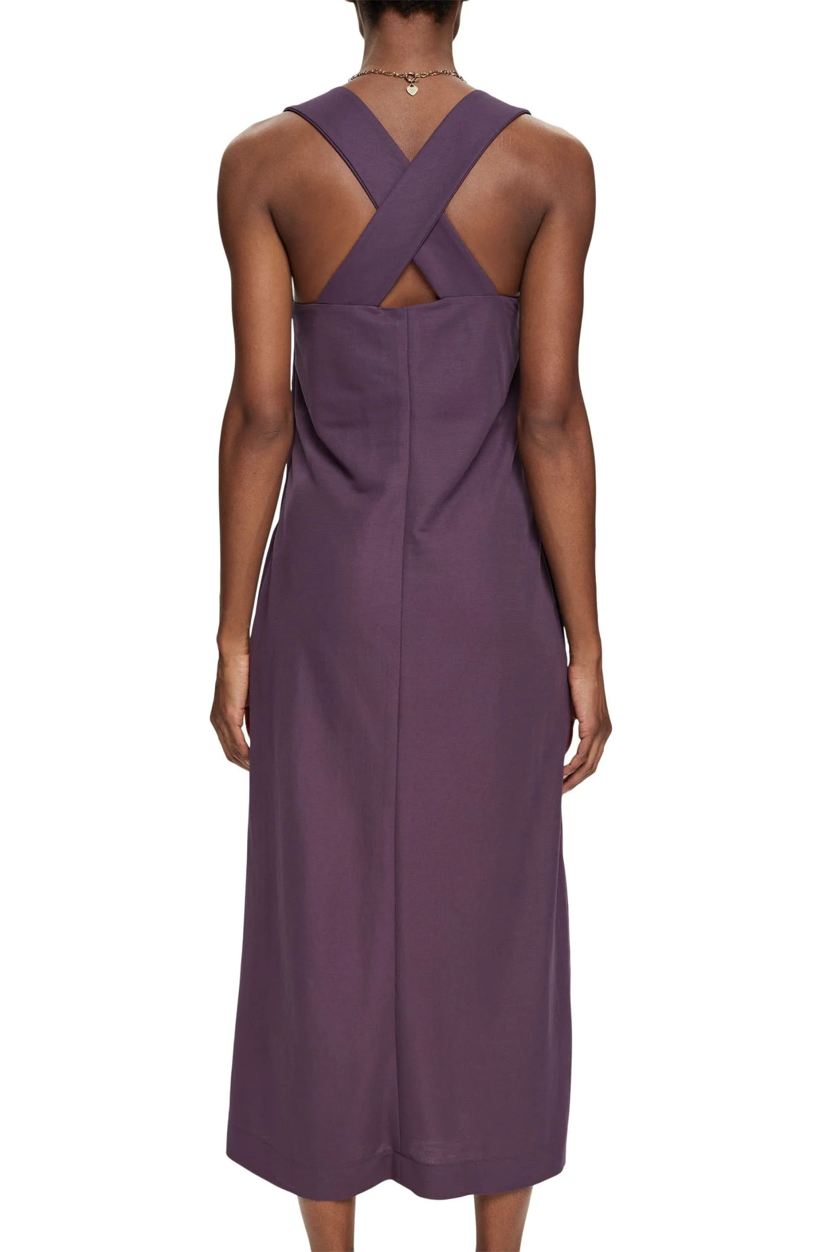ESPRIT Ärmelloses Midikleid Dark Purple – Bild 3