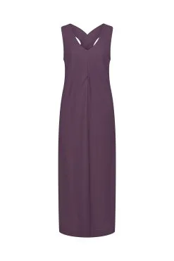 ESPRIT Ärmelloses Midikleid Dark Purple