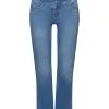 ESPRIT Ausgestellte Baumwolljeans Mit Mittlerer Bundhöhe Blue Medium Washed