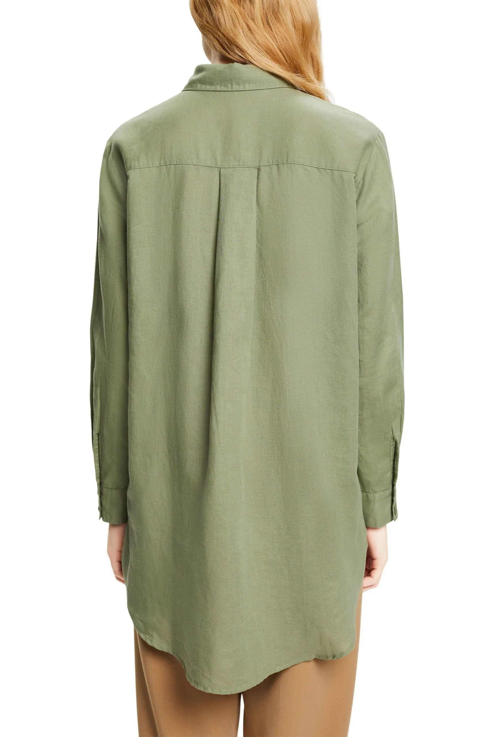 ESPRIT Bluse Aus Mix Light Khaki – Bild 3