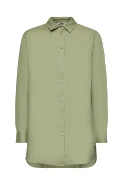 ESPRIT Bluse Aus Mix Light Khaki