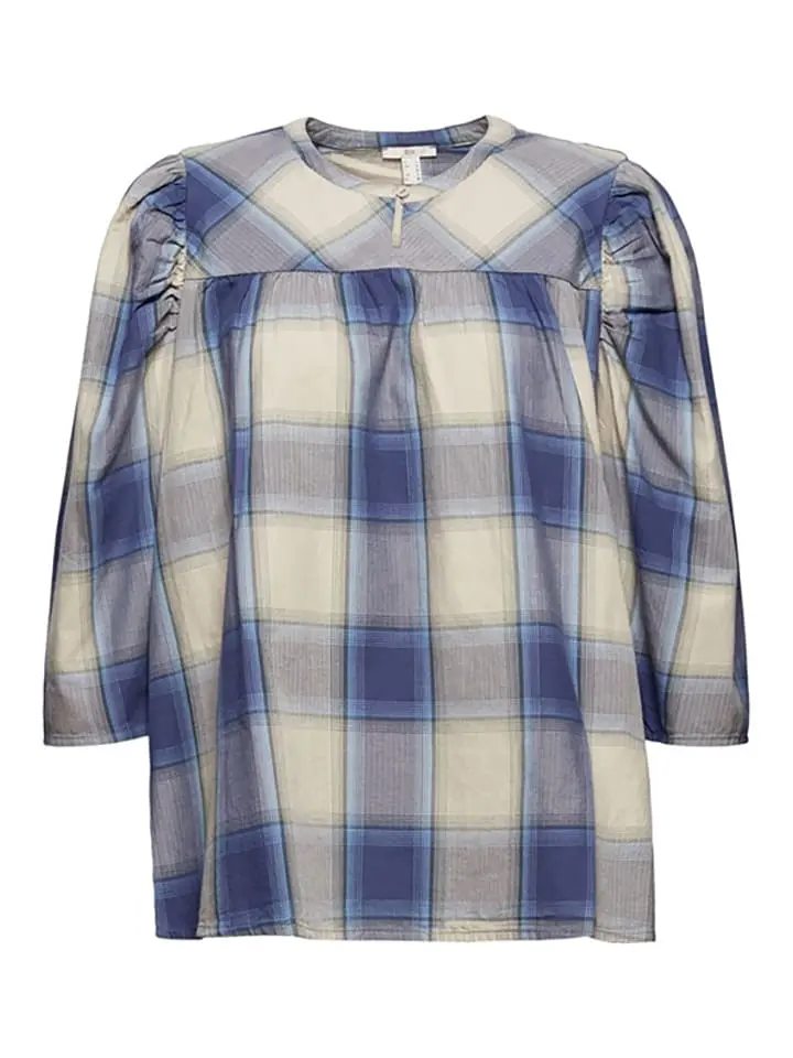 ESPRIT Bluse In Blau/ Creme – Bild 3