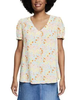 ESPRIT Bluse In Creme/ Bunt
