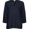 ESPRIT Bluse Mit Bändchen Navy
