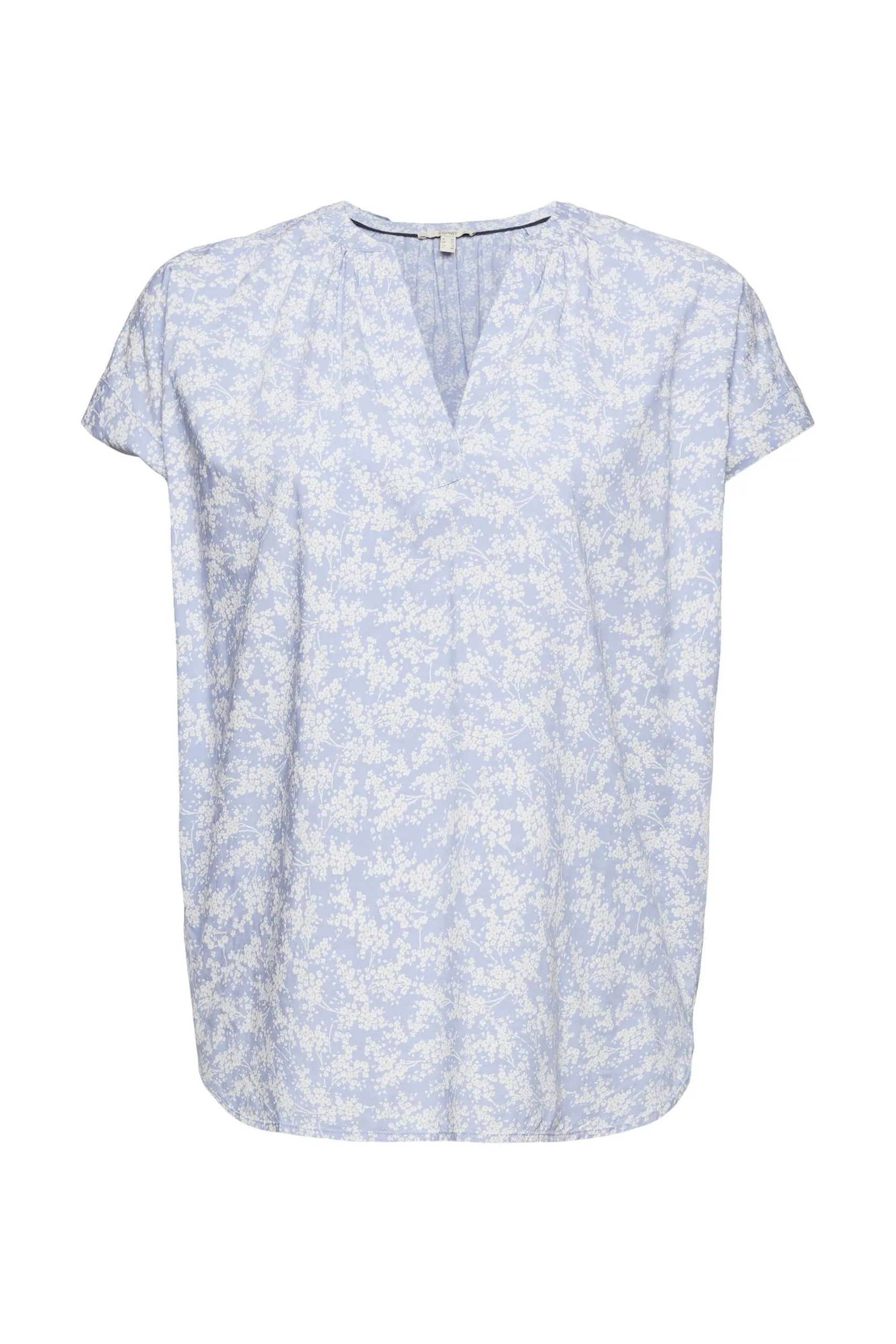 ESPRIT Bluse Mit Blumenmuster Light Blue Lavender