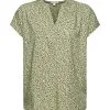 ESPRIT Bluse Mit Blumenmuster Light Khaki