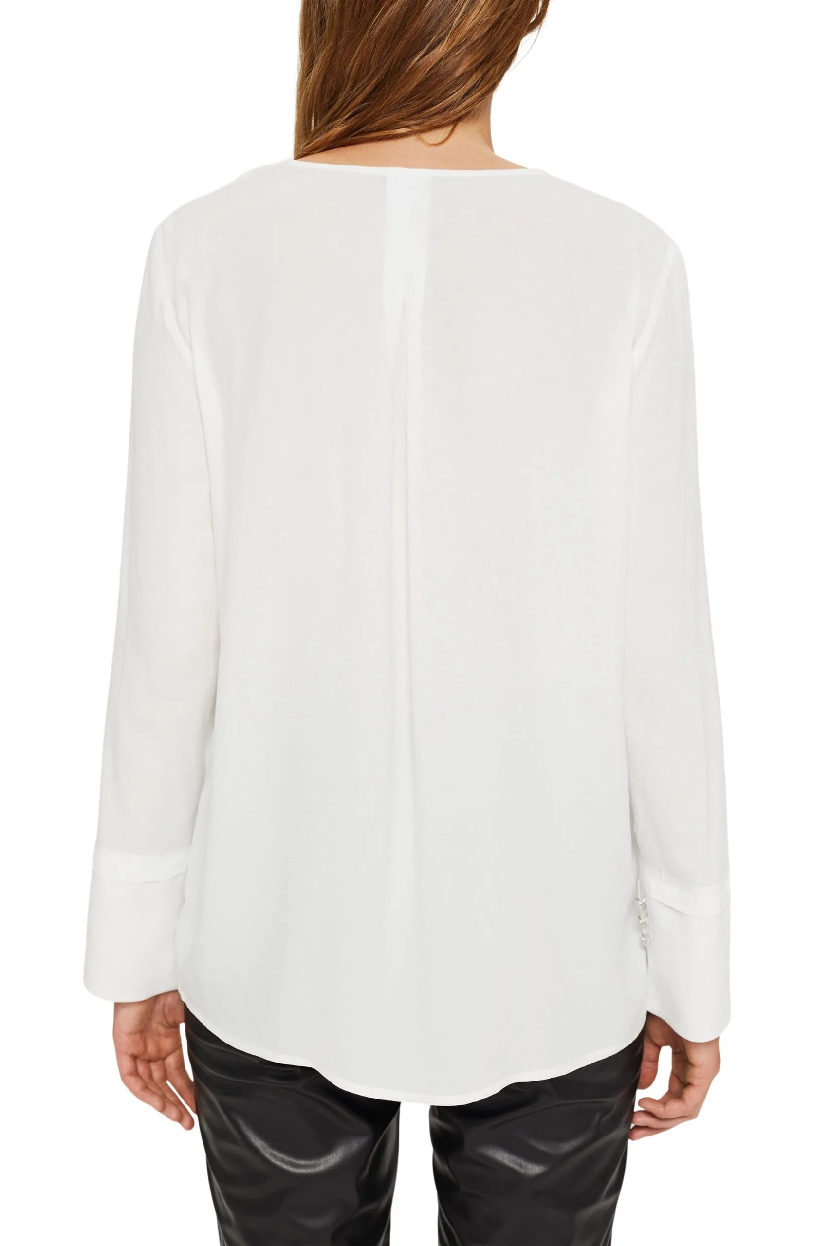 ESPRIT Bluse Mit Breiten Manschetten Off White – Bild 2
