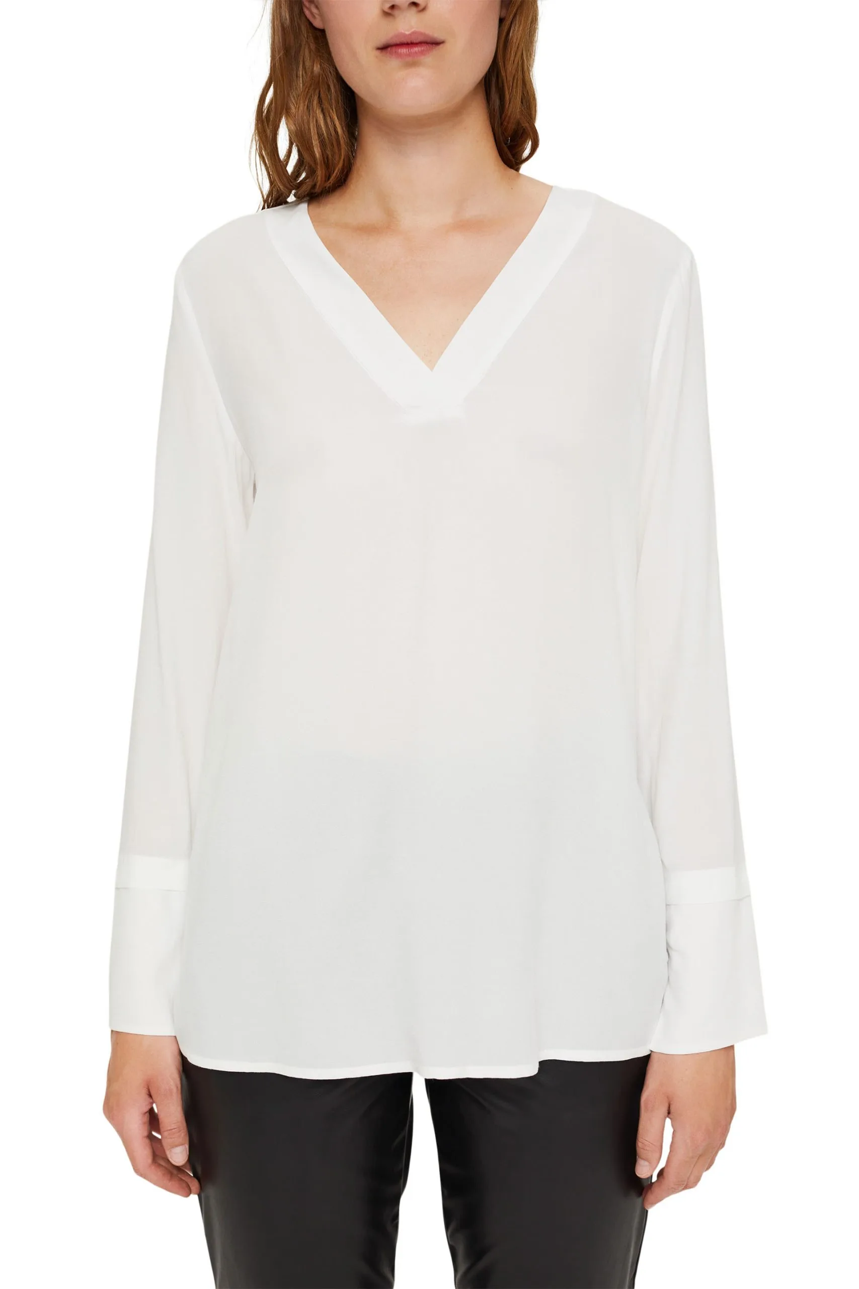 ESPRIT Bluse Mit Breiten Manschetten Off White – Bild 3
