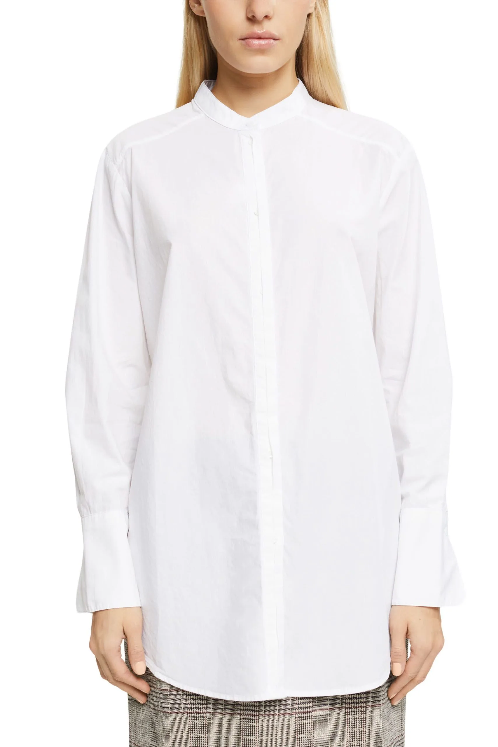 ESPRIT Bluse Mit Rundem Ausschnitt, Organische White – Bild 2