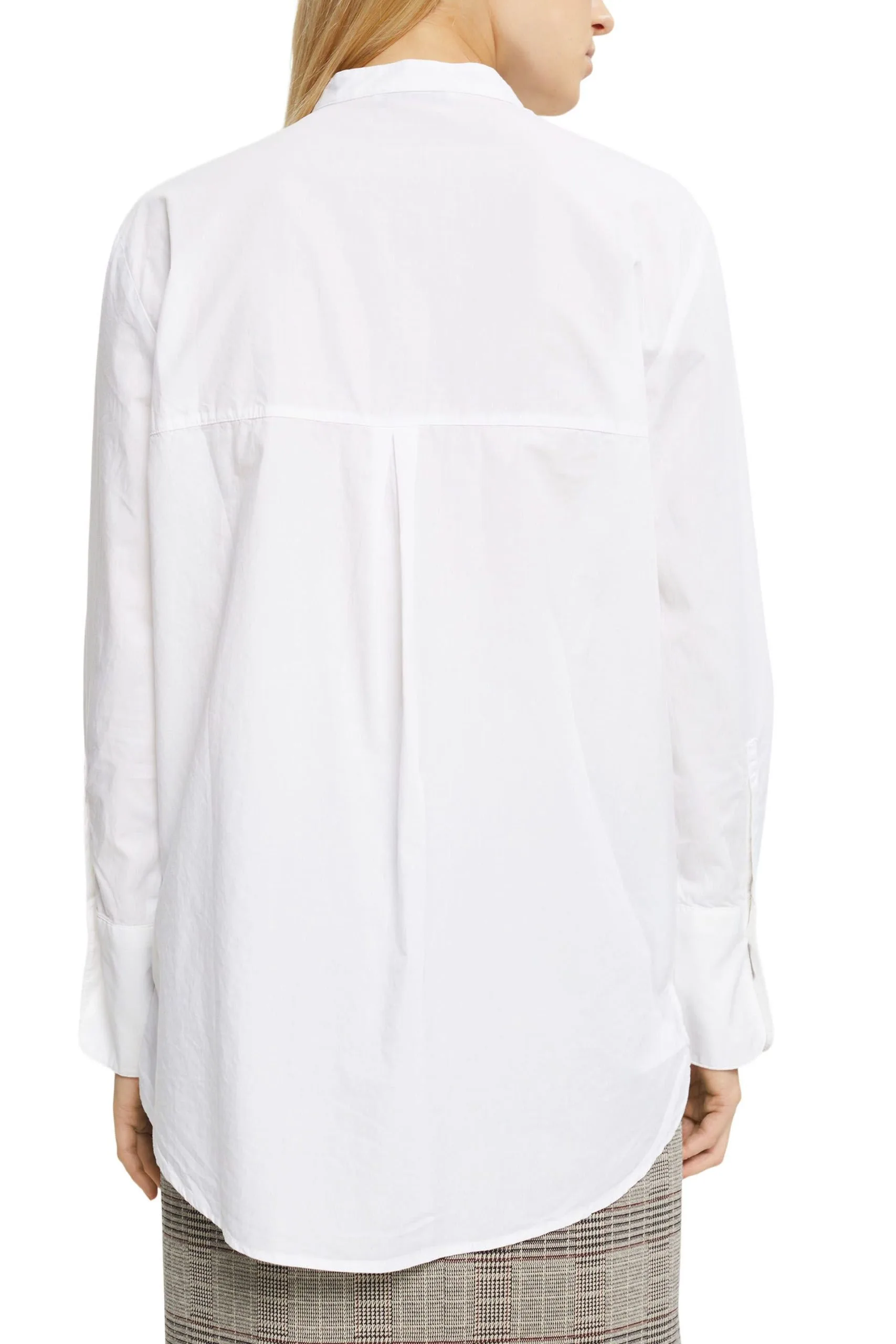 ESPRIT Bluse Mit Rundem Ausschnitt, Organische White – Bild 3
