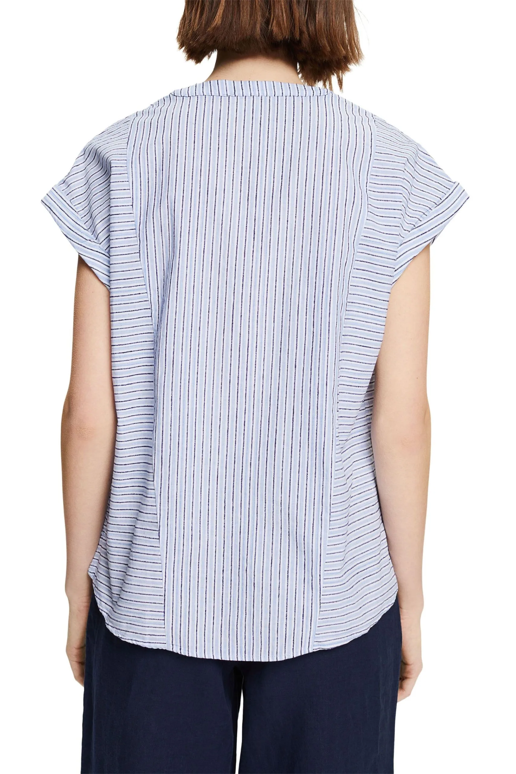 ESPRIT Bluse Mit Strukturstreifen Off White 3 – Bild 3