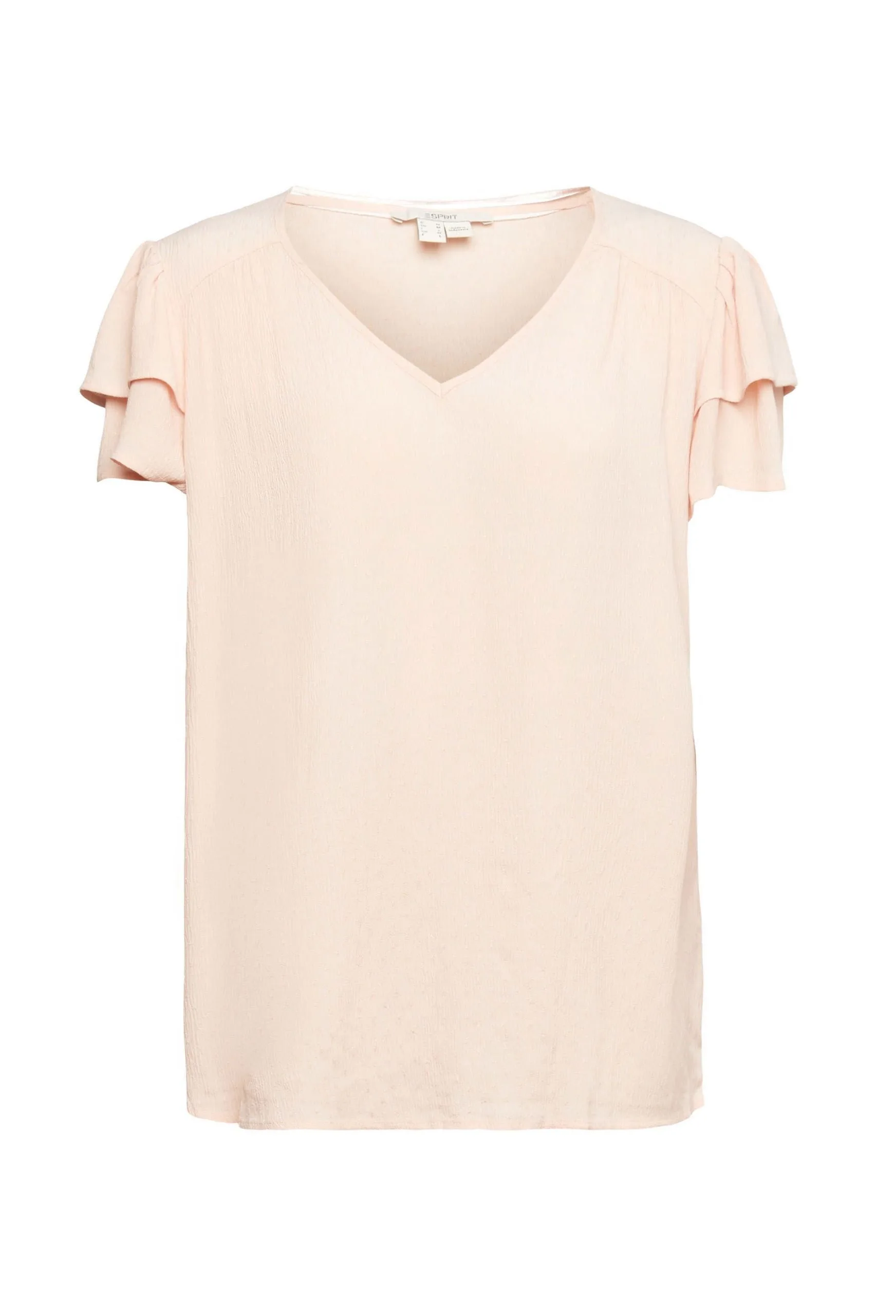ESPRIT Bluse Mit Volantärmeln Nude